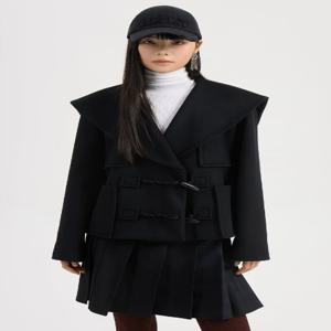 정상가648000 세일러 카라 울 코트 LQCAW25200BKX