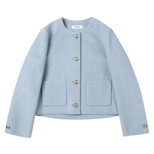 [쉬즈미스] 울 블렌드 라운드넥 핸드메이드 자켓 SWHJKP42030