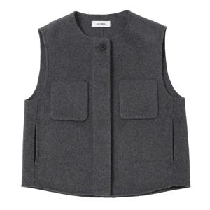 [쉬즈미스] 울 버튼 포켓 핸드메이드 베스트 SWHVTP42010