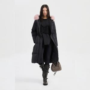 정상가948000 폭스 퍼 다운 점퍼 LQUCW25400BKX