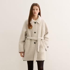 [25 F/W] 울 부클 싱글 하프 코트