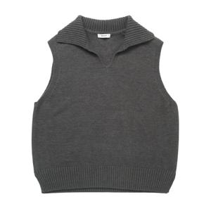 [쉬즈미스] 울 혼방 브이넥 카라 베스트 SSKVTP42020