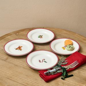 홀리베어 접시 4P세트 D16.5