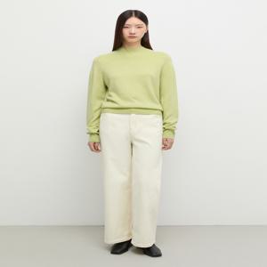 [쉬즈미스] 울 혼방 하프넥 니트 풀오버 SSKPOP41070