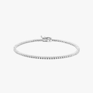 [19번] [기은세 착용]14K 랩다이아1.5mm 4프롱테니스팔찌 (이중잠금)