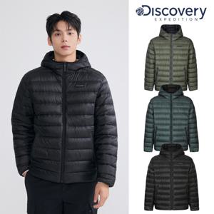 디스커버리 남성 올버트 후드 구스다운 경량패딩 DMDJ7I056