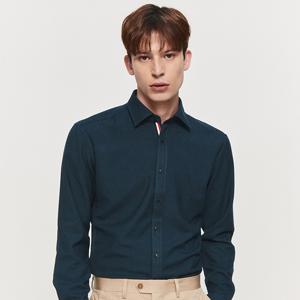 [듀퐁][On.E-XCLUSIVE Ⅵ] 솔리드 기모 트리콜로르 957 컴포터블 셔츠 그린 SE3FM22LS957SGE