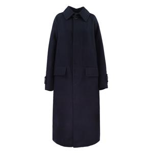 로리엣 Inverted pleats 발마칸 네이비 울코트