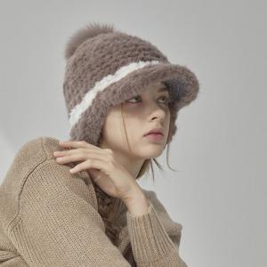 [최초가 129,000원] 보니타 밍크 니팅 모자