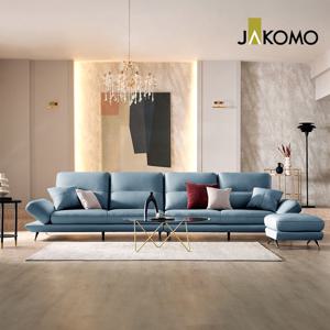 토파즈 6인 기능성 슈렁큰 천연면피 소가죽 소파+스툴