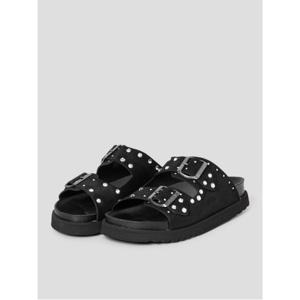 [Scholl X SWAROVSKI] 코르크 투스트랩 샌들  블랙 (HH54K2H185)