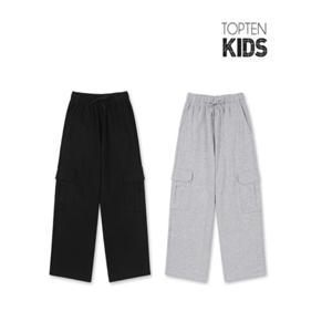 MKE1PT1201 남아 백메쉬 카고 와이드 니트팬츠