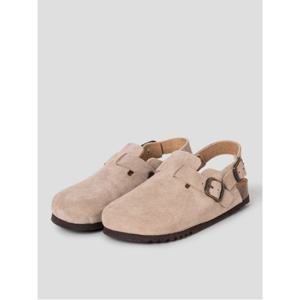 [25FW] (WOMEN) 스웨이드 크로그 샌들  옐로이시 브라운 (HH59K2C77B)