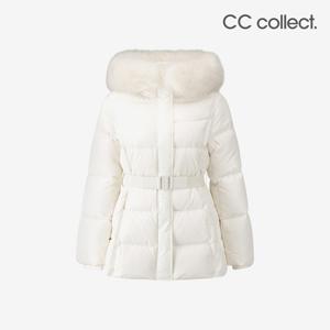 [CC콜렉트][정상가: 759,000]폭스퍼 벨티드 하프 다운 C254PSG186