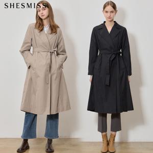 (SHESMISS)] 스탠다드 벨티드 트렌치 코트 (택가격: 478000원)