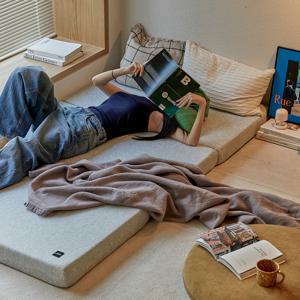 라이프먼트 베이직 3단 접이식 단단한 메모리폼 토퍼 매트리스 10cm 멀티싱글