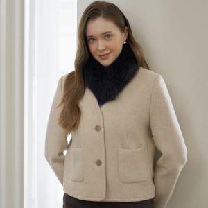 [최초가 98000원] 스킨폭스워머 퍼 머플러 SE54MF200