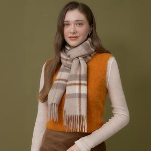 [최초가 49000원] 데니쉬 울 롱 체크 머플러 SE54MW302