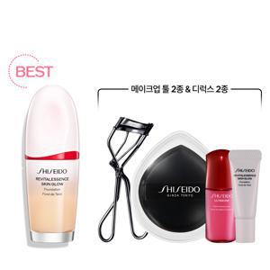 시세이도 리바이탈에센스 스킨 글로우 파운데이션 싱글세트