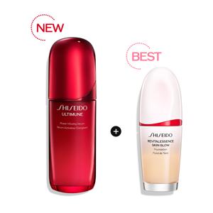 시세이도 NEW 얼티뮨 저속노화 세럼 75ml + 글로우 파운데이션