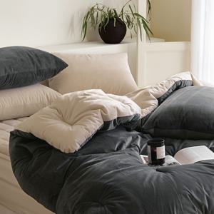 [페스타세일]윈터호텔 양면 라이트/스탠다드 극세사 차렵이불(SS/Q/K) 8종