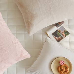 파우더슈가 장모 라셀 극세사 베개커버 4종