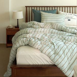 퓨어 스트라이프 M2 알러지케어 차렵이불세트 SS