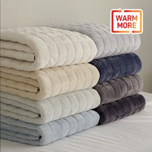 웜모어 소프트 자가발열 극세사 침대패드 8colors (SS/Q/K)