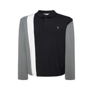 헤지스 골프 남성 [[24FW]] WPTS4C922BK [스테디셀러]리니어 블럭 긴팔 폴로티셔츠 (BLACK)