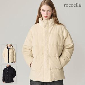 버킨 남녀공용 오버핏 코듀로이 다운 점퍼