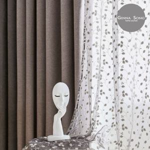 [지나송] 로첼라 자수 암막커튼 풀세트