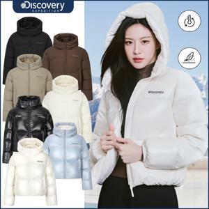 디스커버리 25FW신상 고윤정 여성 오버핏 올리아 글로우 다운 숏패딩 DWDJ94056