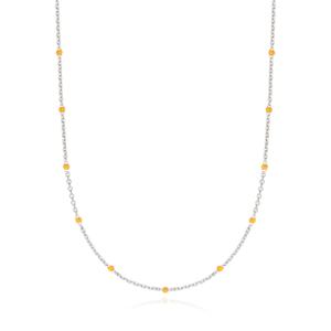 [티르리르] 에폭 실버 제이드 옐로우 목걸이 TNSSVW4127-Y