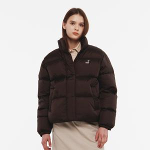 우먼스  칼라 다운 푸퍼 9586 다크브라운