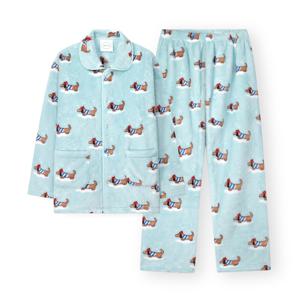 남성 C348 윈터까미유 긴소매 파자마 세트