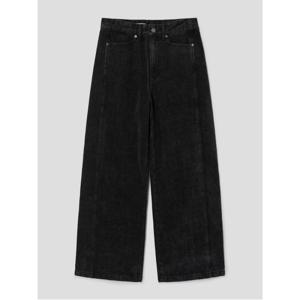 [11/30 무료반품] 피치기모 와이드 데님  블랙