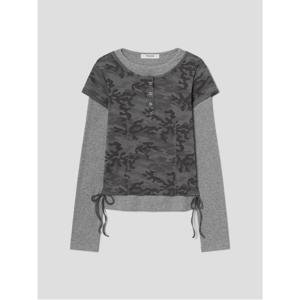 카모 레이어드 티셔츠  애쉬 (125X41MQ64)