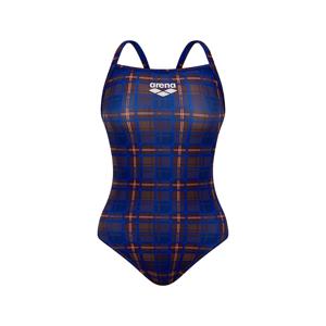 [아레나] 컨트리 체크 원피스 싱글 수퍼플라이백 A5FL1LO05BLU