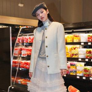 랩[정가 199,900] 라운드넥 슬림핏 부클 자켓 AP4WJA70