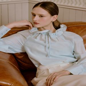 [샤틴]사바나 넥 프릴 튜닉 블라우스 B251A254