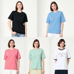 ★홈쇼핑인기★ 여성 소로나코튼 DRY 반팔 티셔츠 5종 SET(F505W-5)