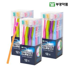부광약품 안티프라그 콤팩트케어 초극세모 칫솔 12개입x3팩(36P)