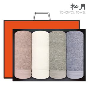 [송월타월]호텔컬렉션 클래식40 호텔타월 4장 완포장 선물세트