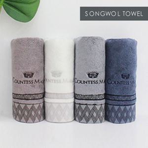 송월타올 CM클래스 44 고중량 뱀부얀 세면 타올 5매 세트