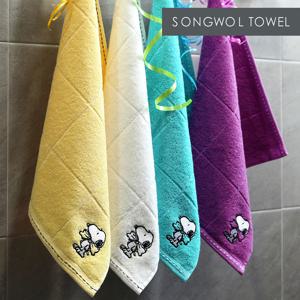 송월타올 스누피 왕리본36 고리 타월 3매 세트