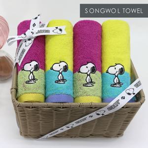 [송월타월]스누피 컬러36 고리타월 3장