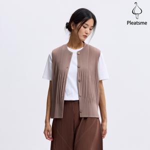 [최초가 198000원] 솔리드 라운드넥 버튼 베스트_EPVTF025002