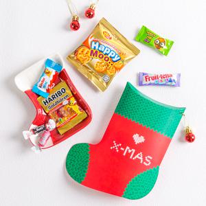 포근한 양말 간식선물  1입 크리스마스 간식 과자 단체선물 간식팩 어린이집 유치원 교회 구디백