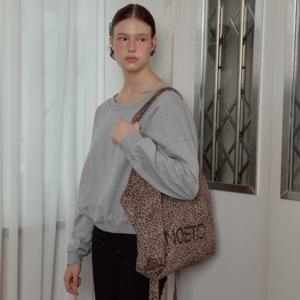 아노에틱 레오파드 에코백_브라운