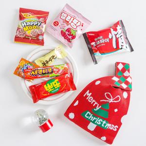산타가 몰래 두고 간 간식 손가방 크리스마스 간식 과자 단체선물 간식팩 어린이집 유치원 교회